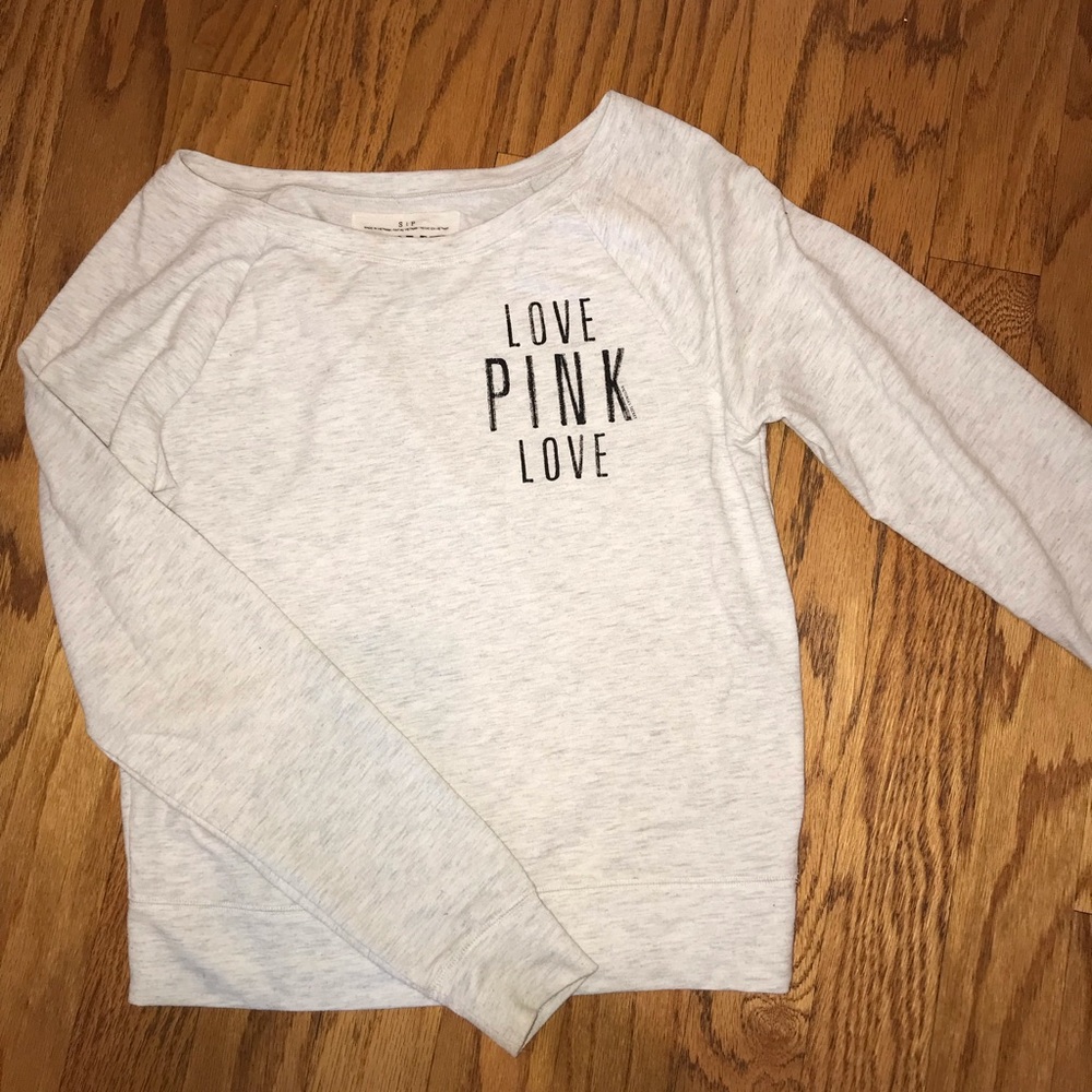 PINK crew neck sweatshirt